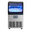 Machine à glaçons commerciale, 80 lb / 24 h avec capacité de rangement de 13 lb, comptoir / autoportant / sous le comptoir, machine à glaçons en acier inoxydable avec affichage DEL et autonettoyante, pour bar maison