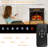  23.5''W 500W/1500W Electric Fireplace Stove With Remote Control-75206385