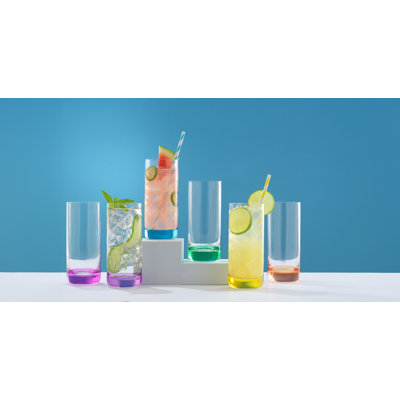 JoyJolt Hue Drinking Glasses - 13 oz