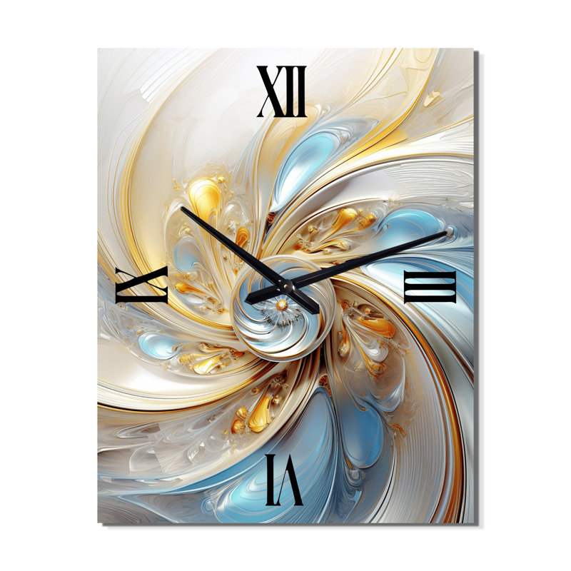 Horloge murale surdimensionnée Whirling, H 32 po x l 24 po x P 1 po
