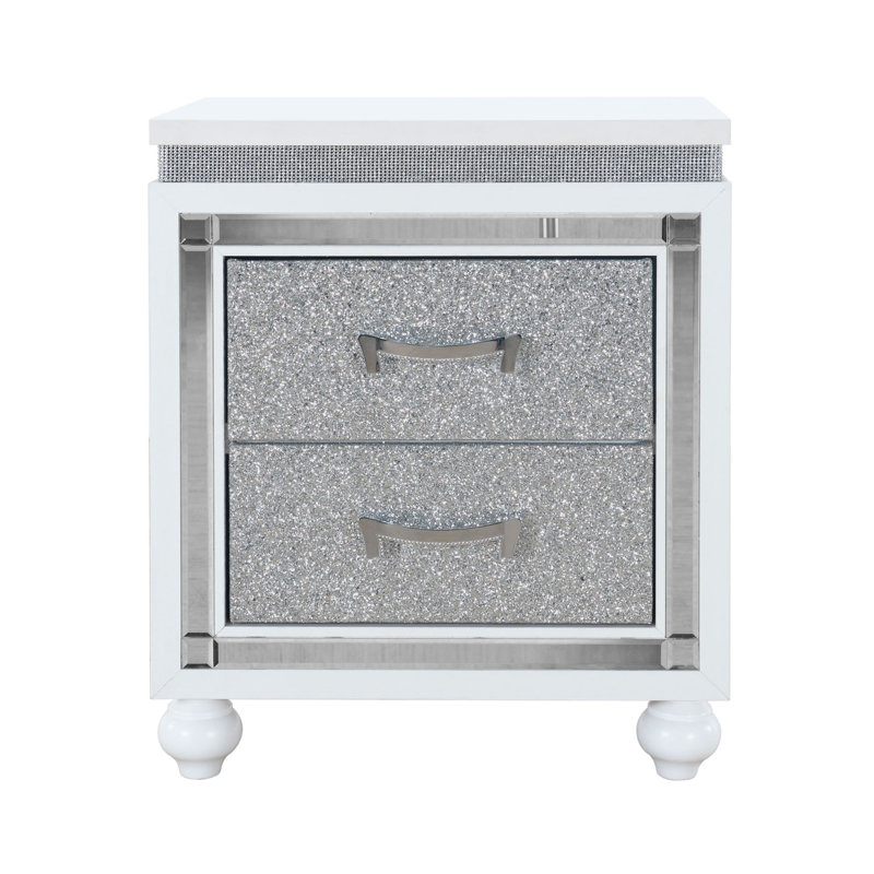 Table de chevet blanche Maloise