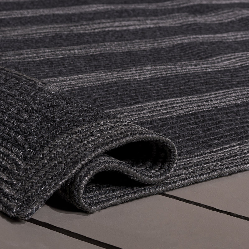 Braided 265 Hand Woven Performance Machine Washable No Pattern Rug, Rectangle 4' x 6'