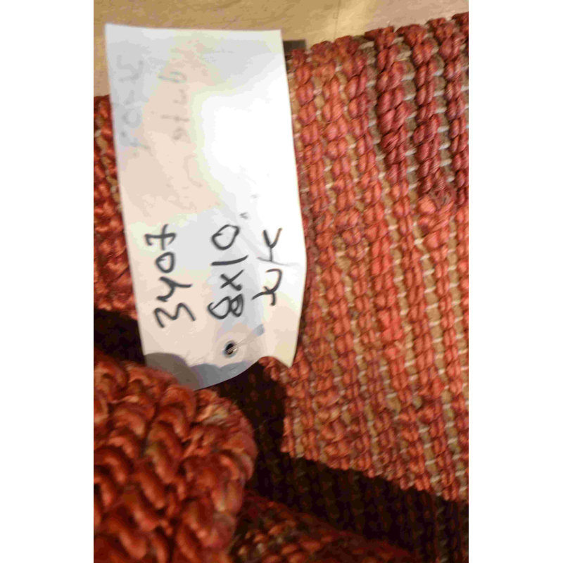 Jute / Sisal Area Rug in Red