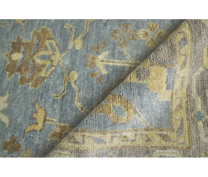 Antique Weave Oushak Wool Oriental Area Rug, Rectangle 14'6" x 18'