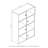 105.9cm H x 59.9cm W Cube Bookcase-25855254