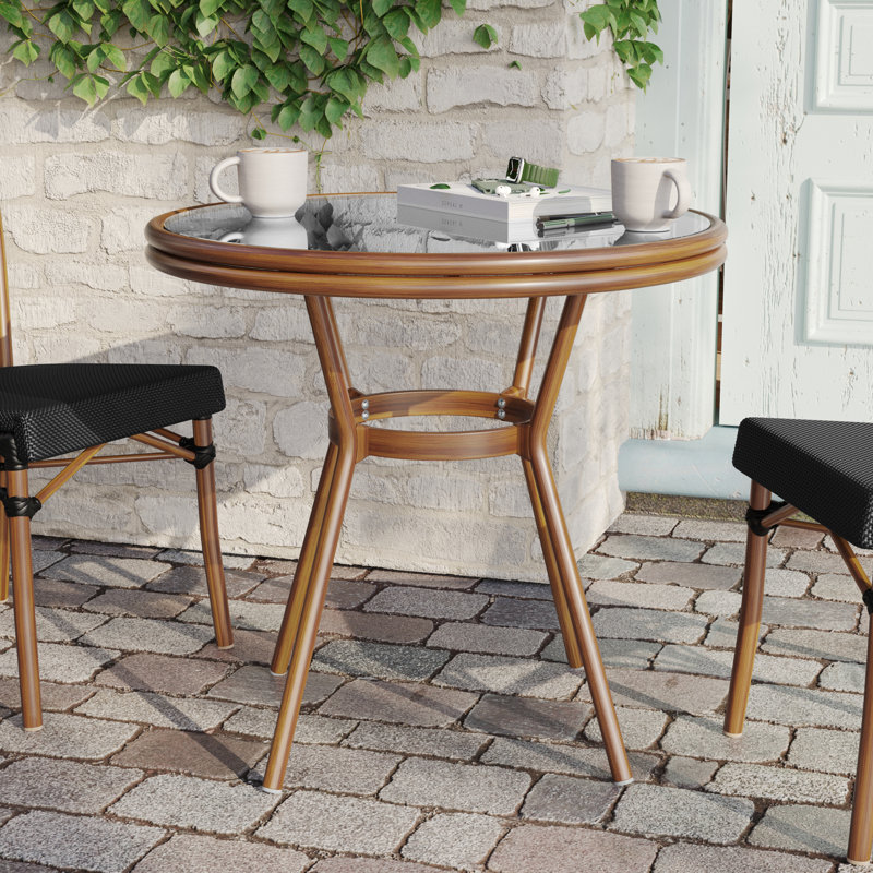 Table bistro commerciale Rylan, Noir