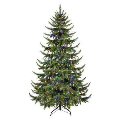 7.5' Pre-Lit Spruce Christmas Tree