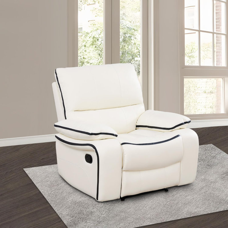 Fauteuil inclinable manuel 41 po en cuir reconstitué