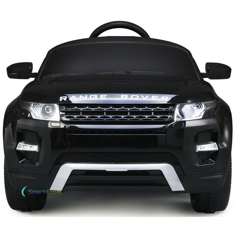 Black 12V Electric Ride-On Car with Remote Control and Music