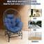 Fauteuil pivotant avec coussin et repose-pieds Swing-420895867-420895866