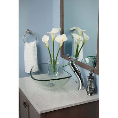 Novatto Glass Oval Bathroom Sink