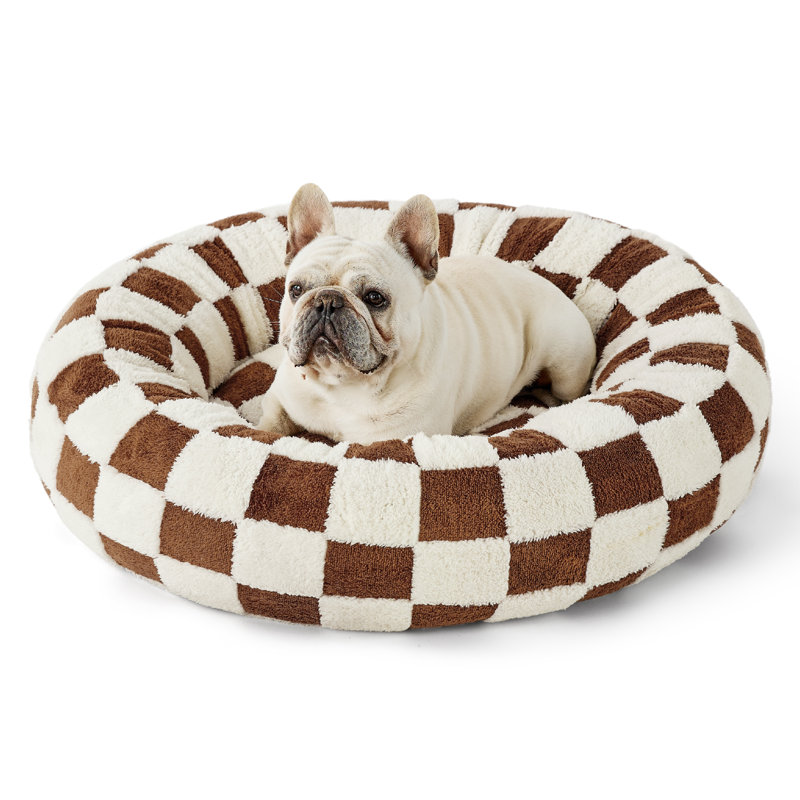 Lit pour chien Lesure Donut, Nuage brun, M (H 8 po x l 30 po x P 30 po)