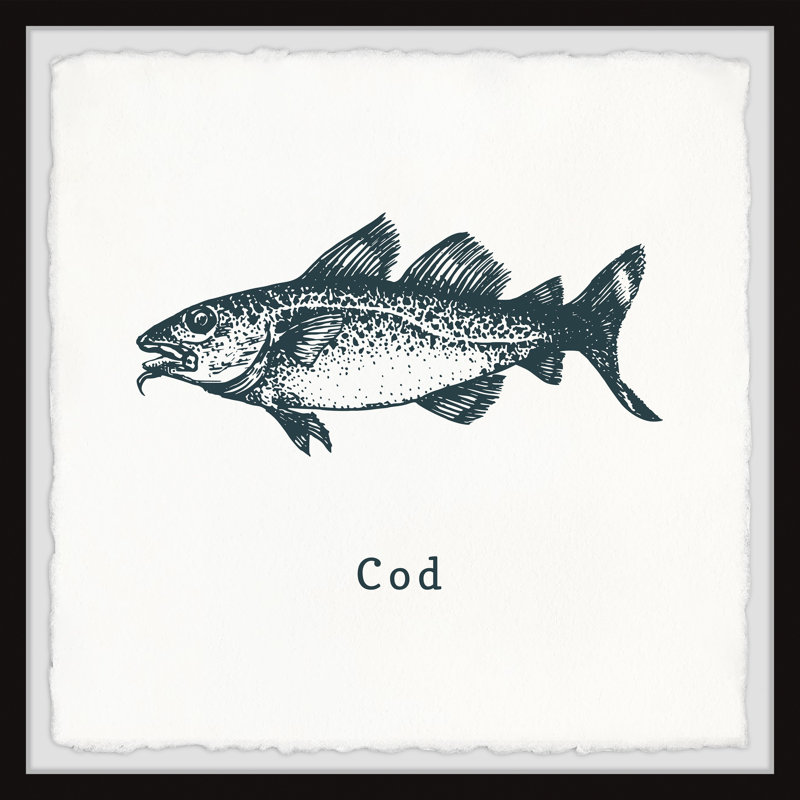 Uttoxeter Salmon And Cod B by Marmont Hill - Single Picture Frame Painting