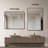 24X36 Inch Black Metal Framed Rectangular Bathrrom Mirror For Wall-681470896-681470909