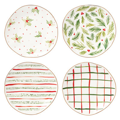 Bayberry Dessert Plates, Set of 4
