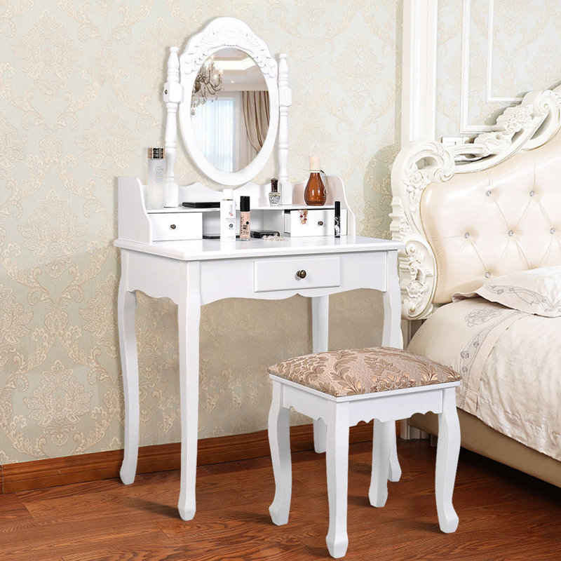Ensemble de meuble-lavabo avec tabouret et miroir Madison Avenue