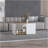 Adele 31" Wide Coffee Table With Three Shelves White - Natural Oak