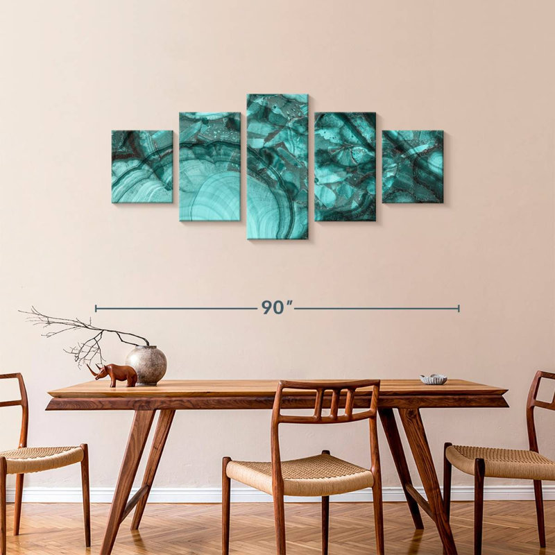 Malachite Stone, 36" H x 80" W