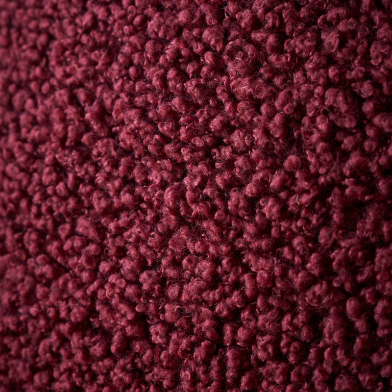 So Soft Velvet Boucle Cushion Cover, Red