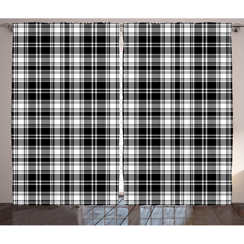 Bressyln Semi Sheer Curtain Pair, 54" W x 108" L
