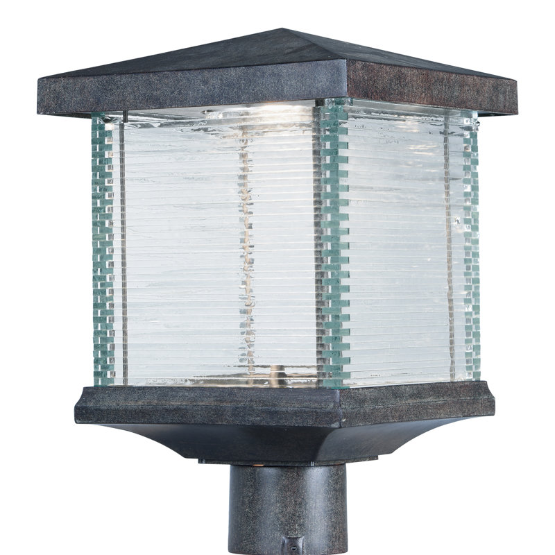 Hungate Stained Glass Lantern Head Post Lantern