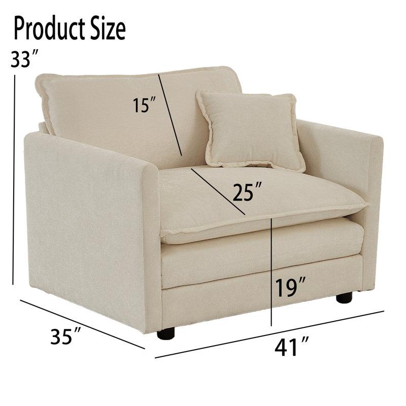 Ensemble de salon 2 pièces Heatherann, Chenille beige