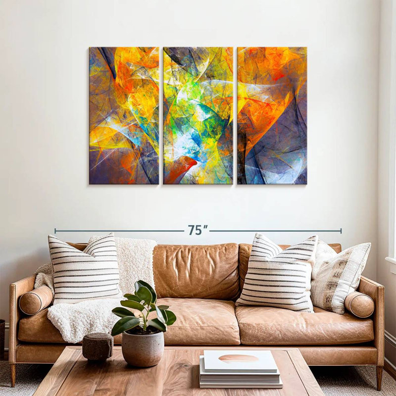Abstrait mouvement excentrique Avery, H 36 po x l 57 po