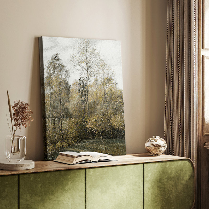 Paysage rétro CCXL - galerie Cavas, H 36 po x l 24 po