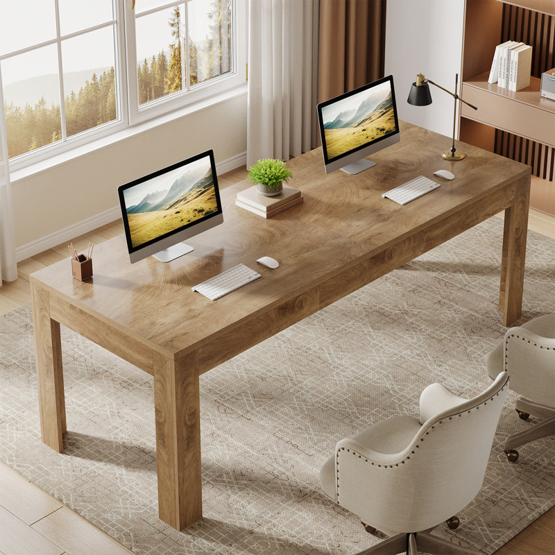 Bureau d'ordinateur 78,74 ", bureau très long pour 2 personnes