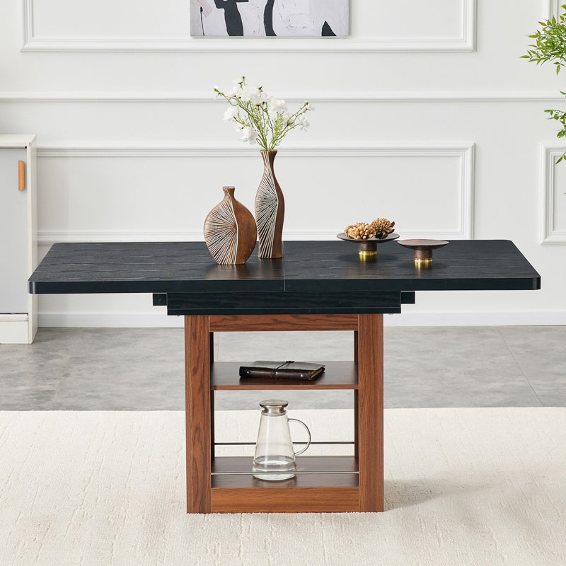 Expandable Dining Table with Storage Space