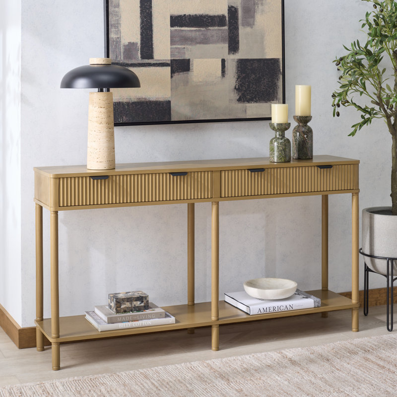 Console 2 tiroirs Thurston, Desert Brown