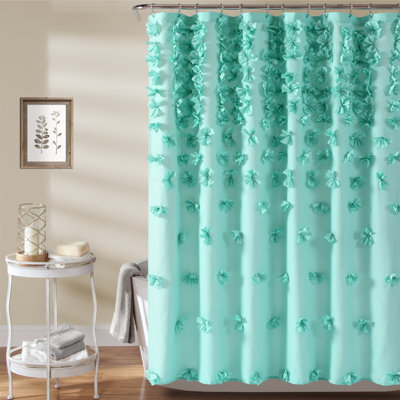 Riley Solid Colour Single Shower Curtain