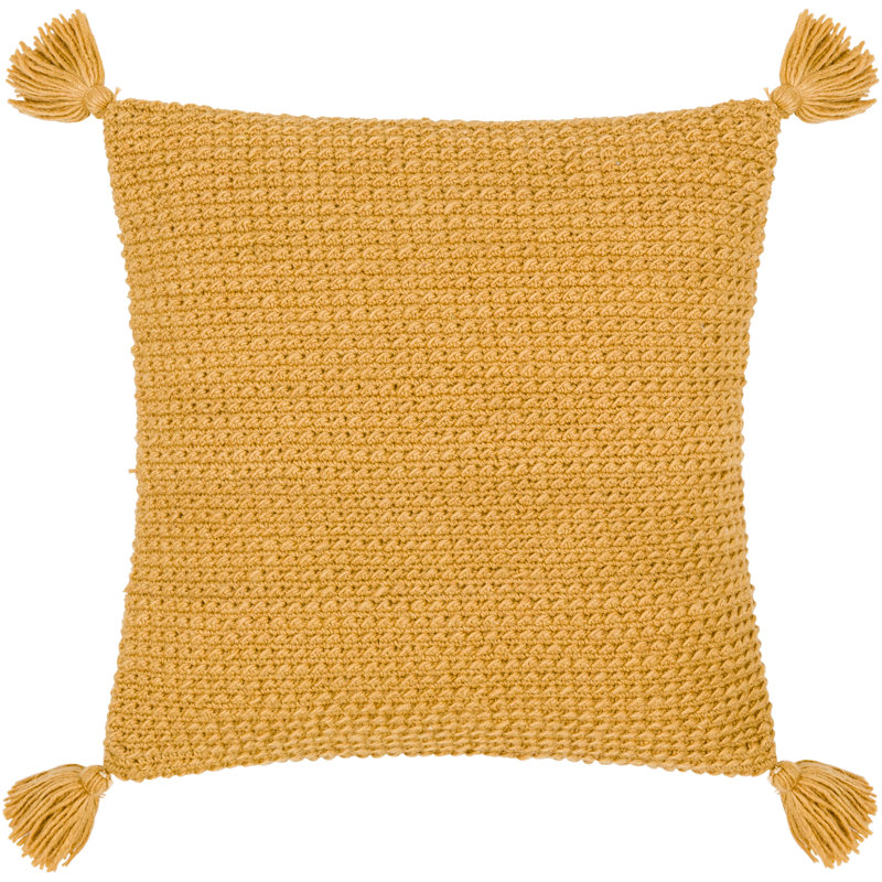 Makrome Throw Pillow, 18" x 18", Polyester/Polyfill