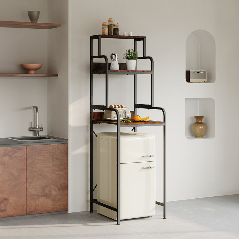 Multi-Functional Over Mini Fridge Stand with Storage