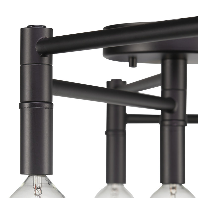 Tempo Matte Black Foldable 41'' 5-Light Track Lighting Kit