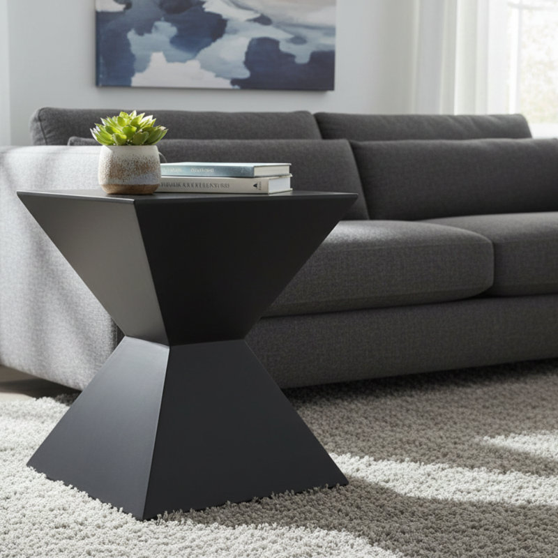 Table d'appoint Rha, Blanc