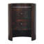 Table d'appoint ronde en velours moka