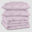 High Quality Microfiber Pintuck Duvet Cover With Pillowcases-123168350-123168353