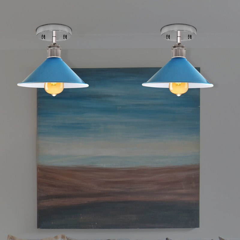 Semi Flush Mount, Blue