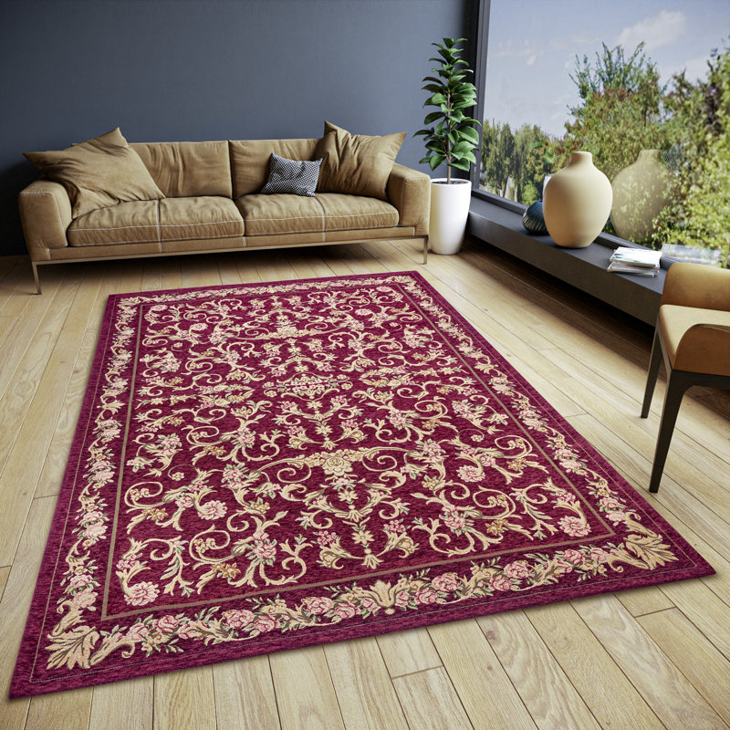 Gobelin Red Rug, Rectangular 150 x 220cm