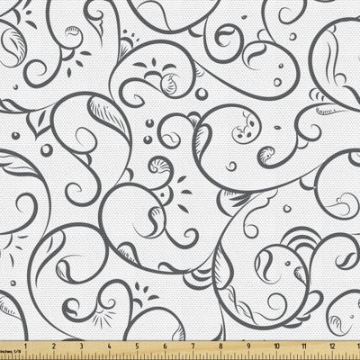 Chelsea-Mai Swirling Leaf Branches Forest Multi-Purpose Fabric