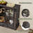 97"W Farmhouse Fireplace TV Stand with Large Storage Space,Black-867710223-849217633