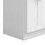 Évier utilitaire avec armoire à grande arche et évier en acier inoxydable Hennessy l 20 po, blanc