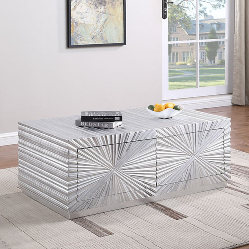 Selene Coffee Table, Silver