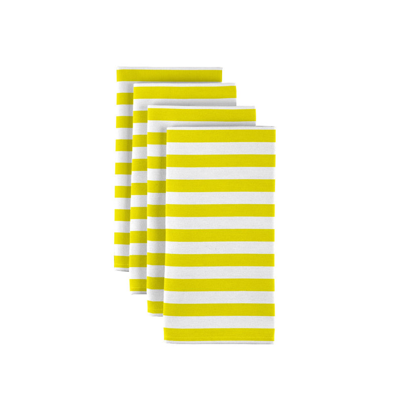 Stripes 18" Napkins, Yellow