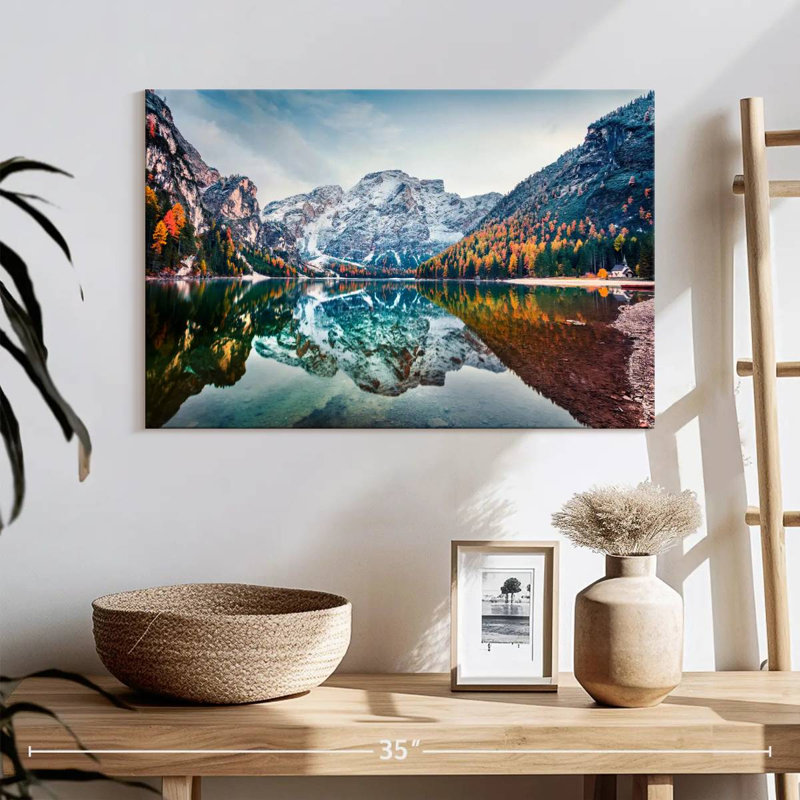 Paysage d'Alvord Lake Braies, H 16 po x l 24 po