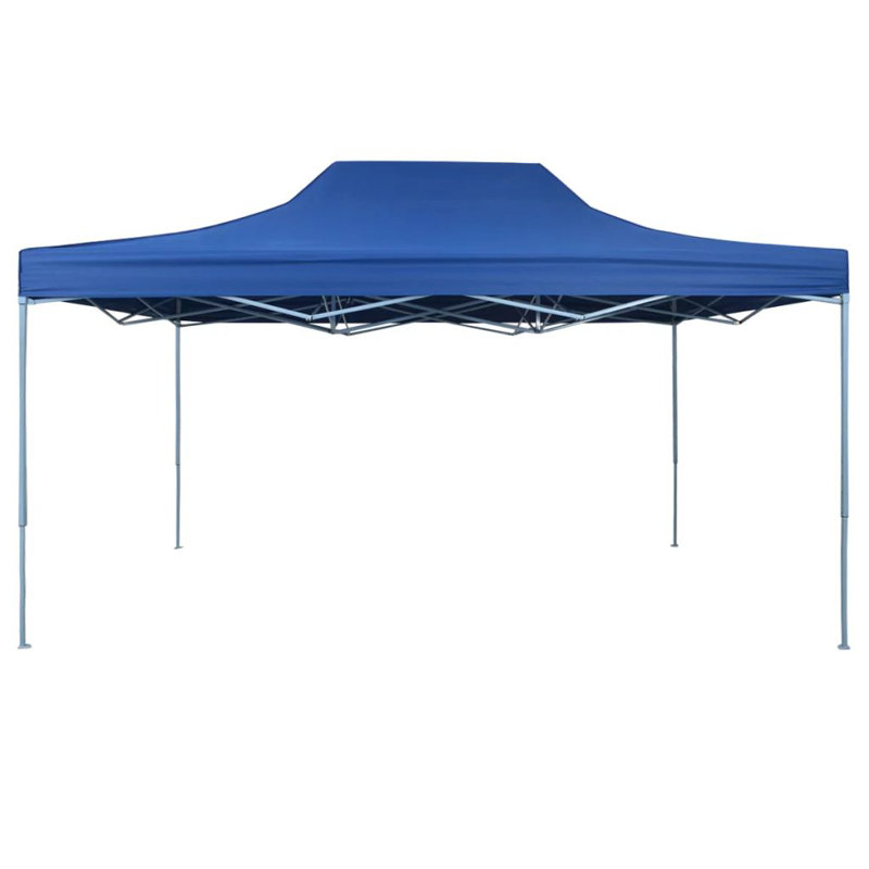 Holasice Steel Pop-Up Gazebo, Blue, Blue, 238cm H x 440cm W x 292cm D