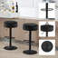 Swivel Upholstered Adjustable Height Counter Stool with Metal Frame-123930076