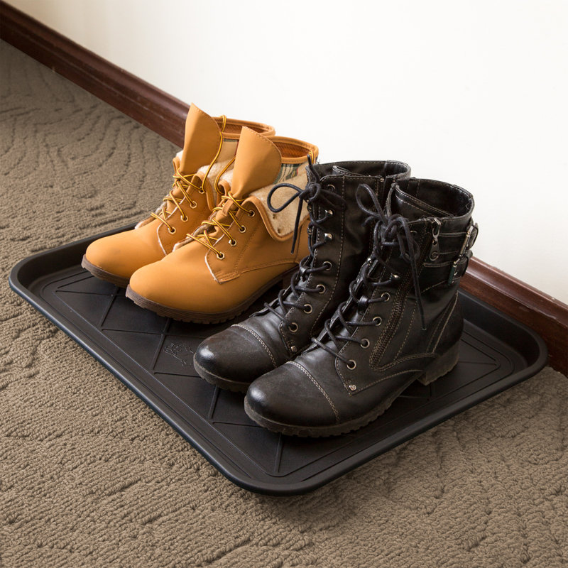  Range-chaussures toutes saisons - bac à boue en plastique résistant à l'eau, plateau pour animaux de compagnie et tapis à chaussures d'extérieur ou d'intérieur pour vestibule par Stalwart