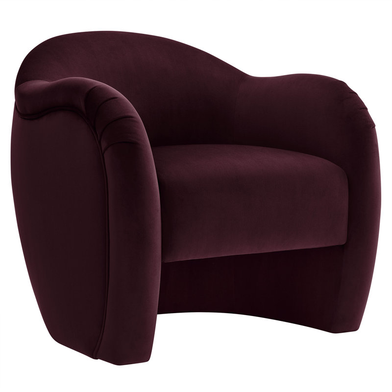 Compose Performance Velvet Accent Chair, Mulberry Velvet